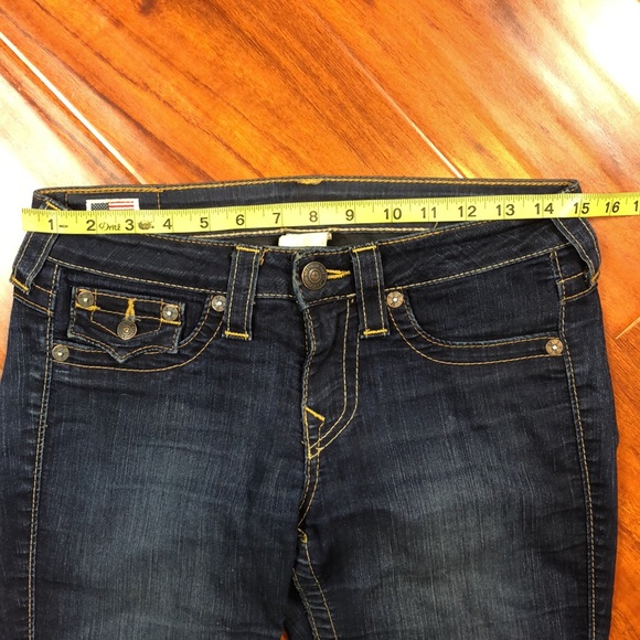 True Religion Serena Skinny Dark Wash Style WCJ-N96CR8 Inseam  29” Size 28 - Picture 7 of 14